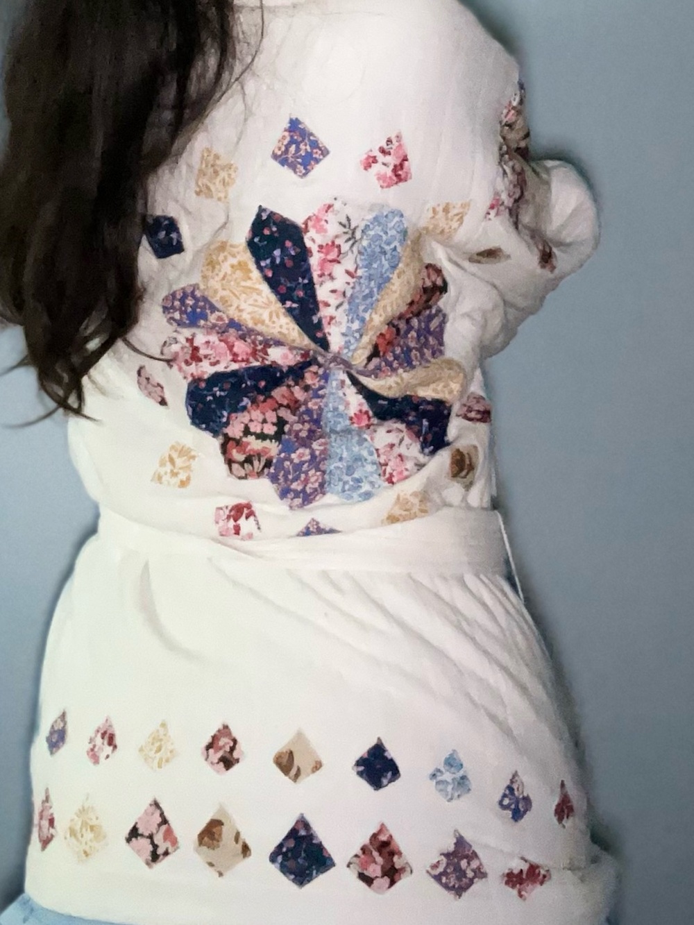 Anthropologie quilted patchwork robe